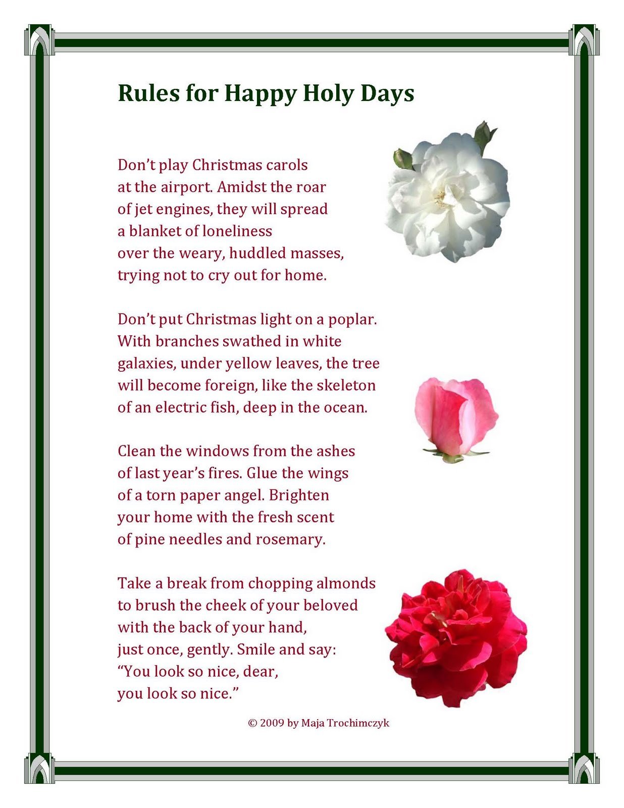 beautiful christmas poems silver bells christmas trees