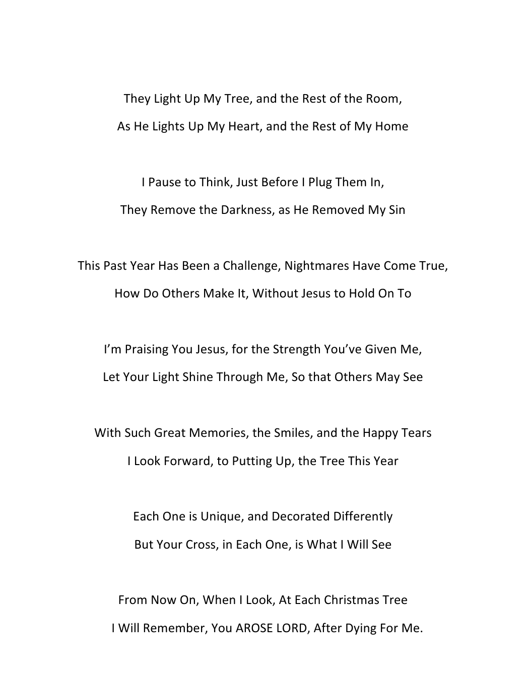 Beautiful Christmas Poems