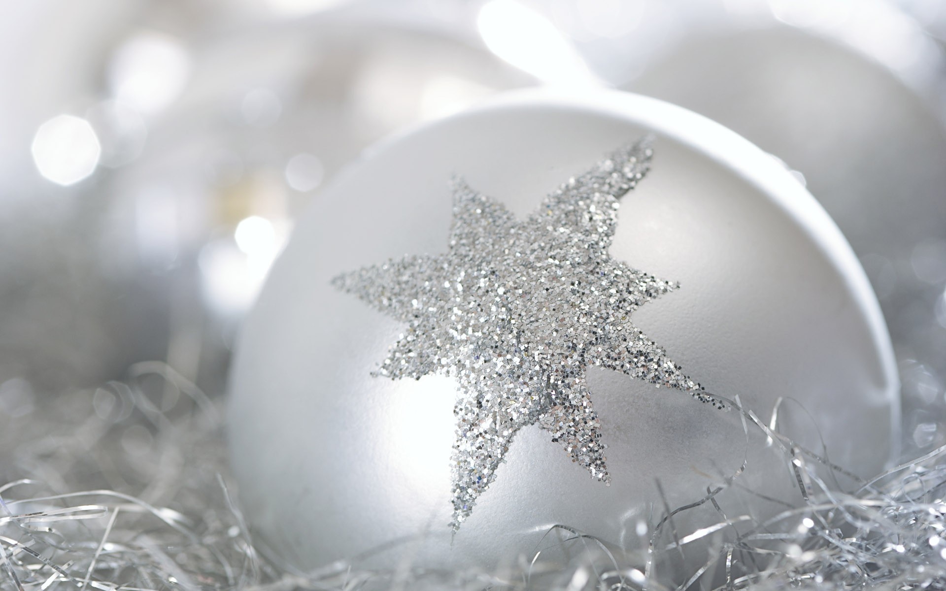 white christmas ornaments