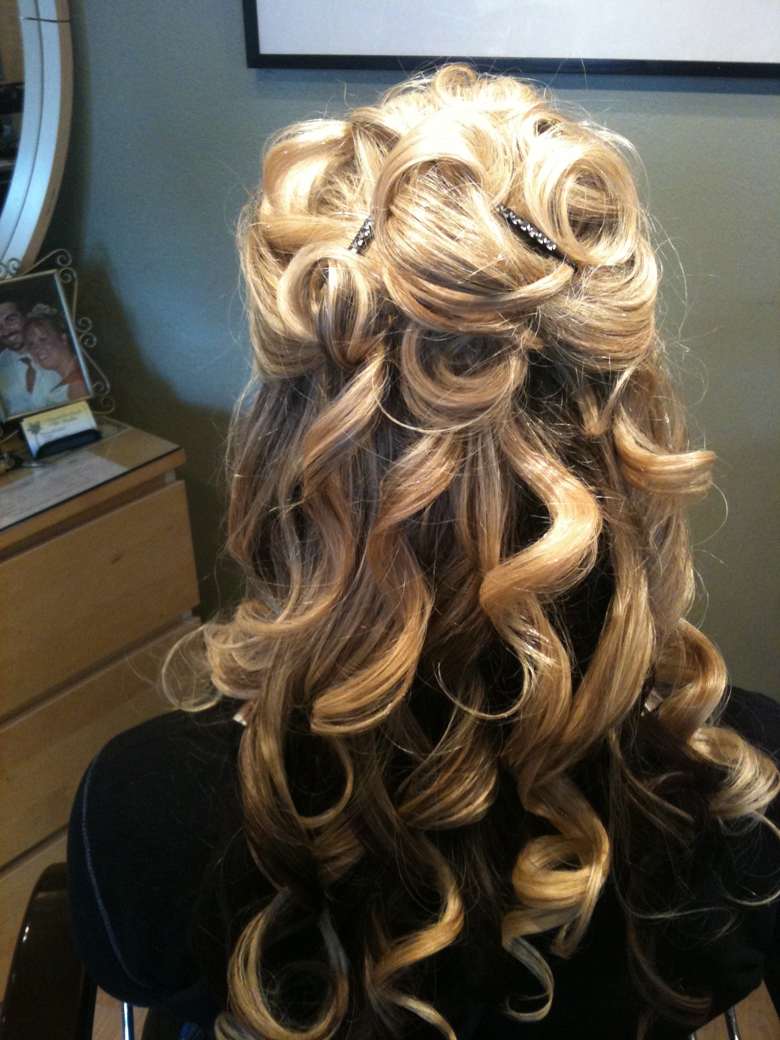 Long Hair Partial Updo Hairstyles