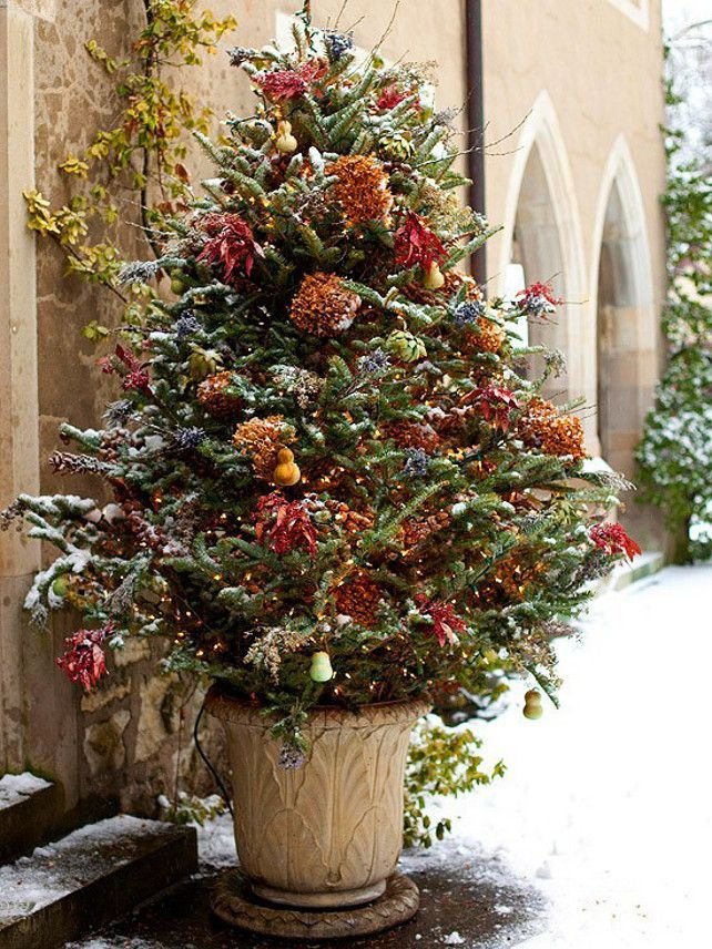 25 Amazing Outdoor Christmas Tree Decorations Ideas - MagMent