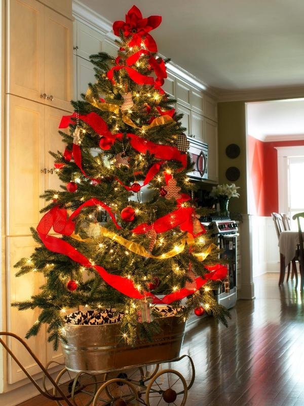25 Charming Red Christmas Tree Decorations Ideas MagMent